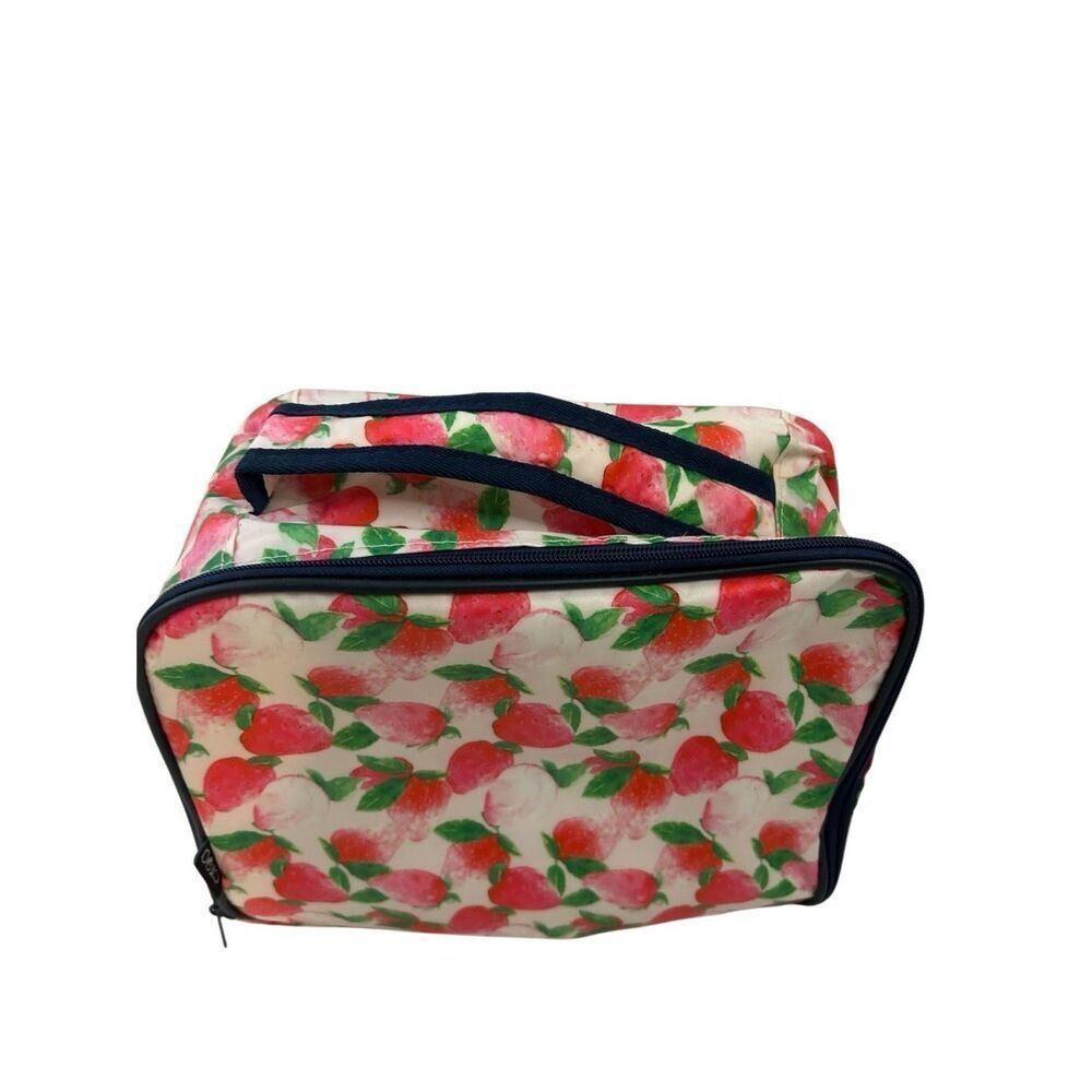Ciroa square Strawberry lunch box new 12x10x6"‎